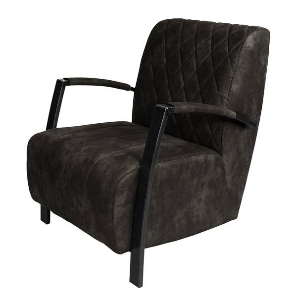 Polstergarnitur Straid (3-2-1) Antiklederlook - Basalt