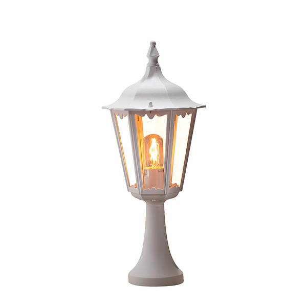 Sockelleuchte Firenze Aluminium/Glas - 1-flammig
