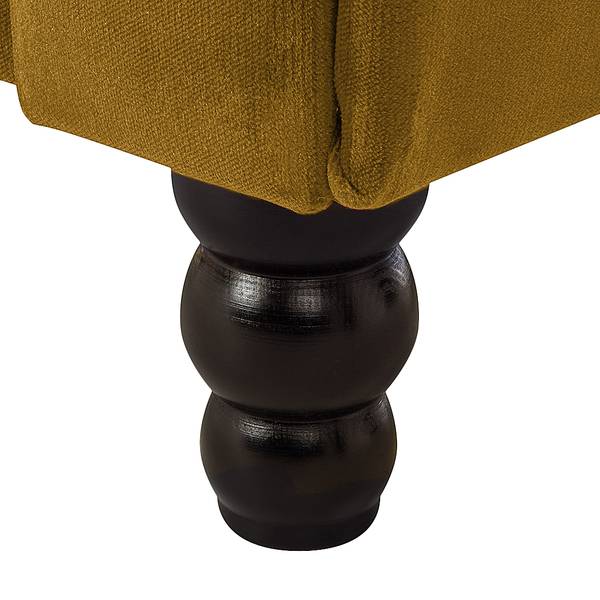 Sofa Dijon (3-Sitzer) Samt Senfgelb