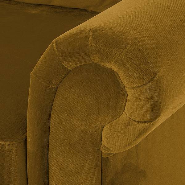 Sofa Dijon (3-Sitzer) Samt Senfgelb