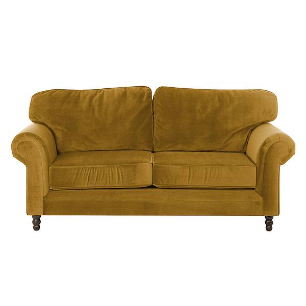 Sofa Dijon (3-Sitzer) Samt Senfgelb