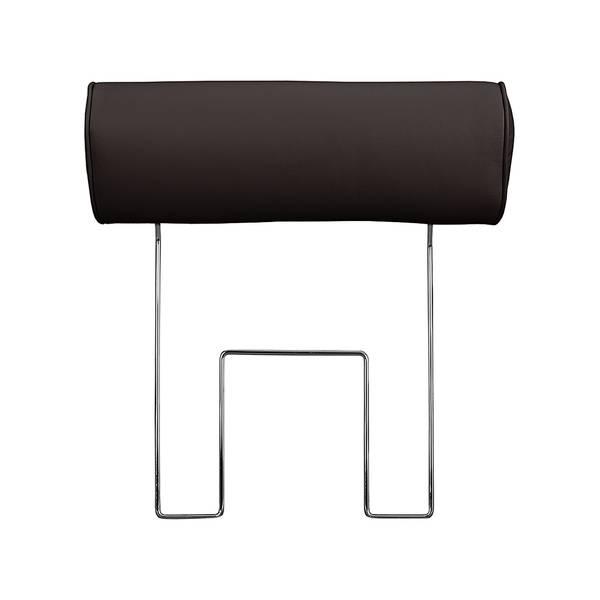 Divano Enzo (3 sedute) Vera pelle Color caffè - Poggiatesta regolabile