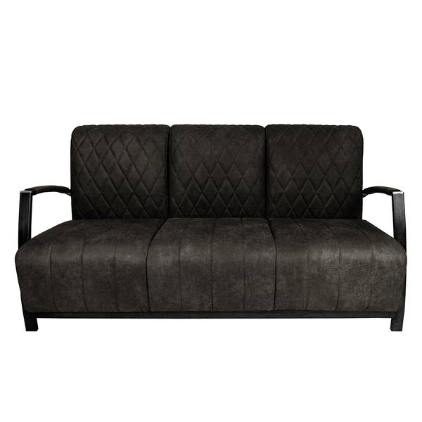 Polstergarnitur Straid (3-2-1) Antiklederlook - Basalt