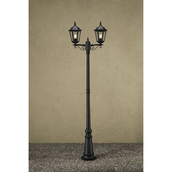 Standleuchte Firenze Aluminium/Glas - 2-flammig