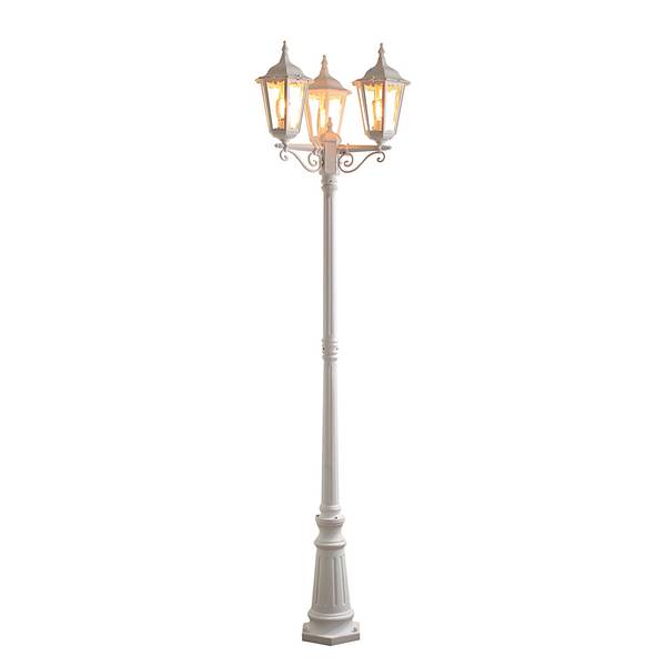 Standleuchte Firenze Aluminium/Glas - 3-flammig