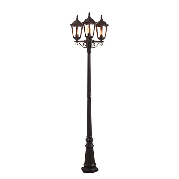 Standleuchte Firenze Aluminium/Glas - 3-flammig