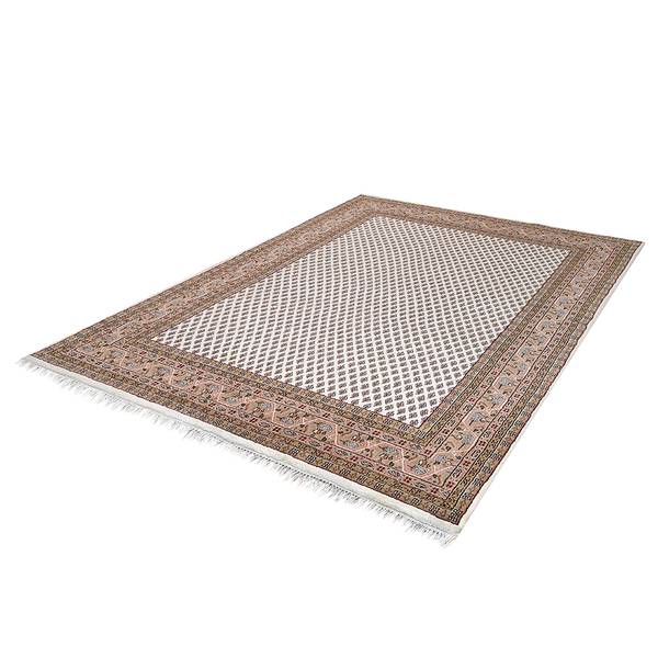 Wollteppich Chandi Mir Schurwolle - Beige - 300 x 200 cm