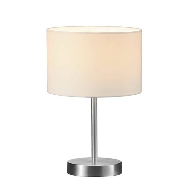 Lampe de table Moxie Nickel 1 ampoule Blanc