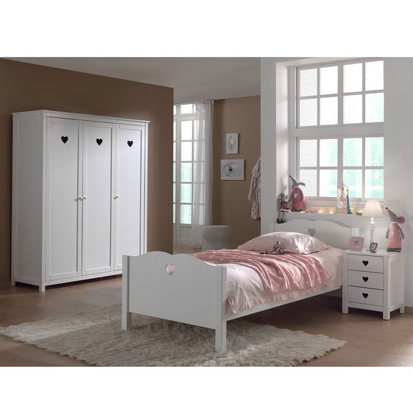 Jugendzimmerkombi Amori II (3-teilig) Weiß