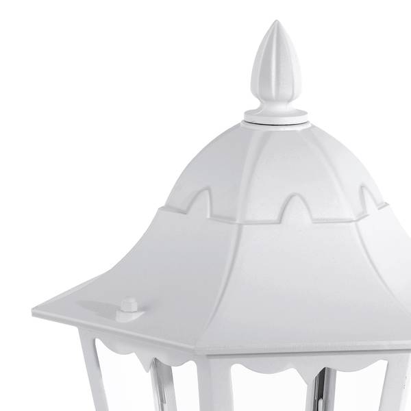 Padverlichting Navedo glas/aluminium - 1 lichtbron - wit