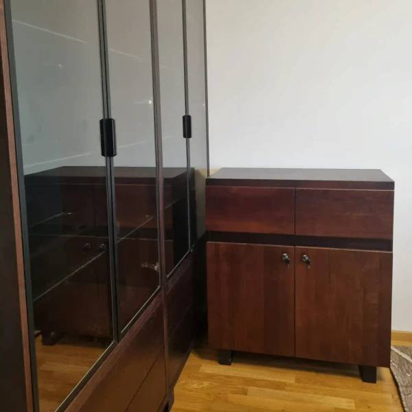 Eichenkommode Rustikal DELIO I Braun - Eiche - Wildeiche - 100 x 100 x 45 cm