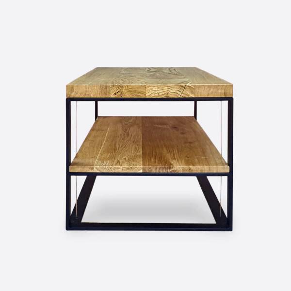 Wohnzimmertisch aus Massivholz IBSEN Braun - Eiche - 100 x 45 x 50 cm