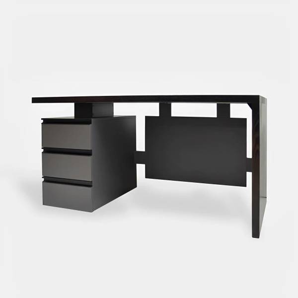 Schreibtisch mit Schubladen BOSS Braun - Eiche - 140 x 75 x 70 cm