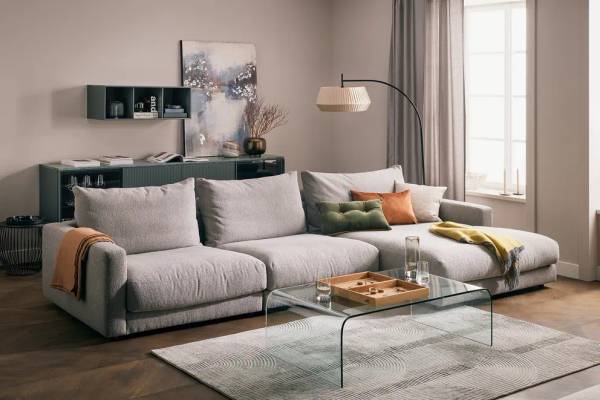 Klubtisch Curvo Glas - 120 x 38 x 70 cm