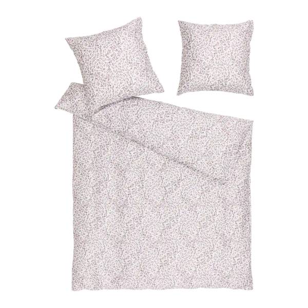 Housse de duvet Lofoten Mauve - Blanc - Textile - 240 x 1 x 240 cm