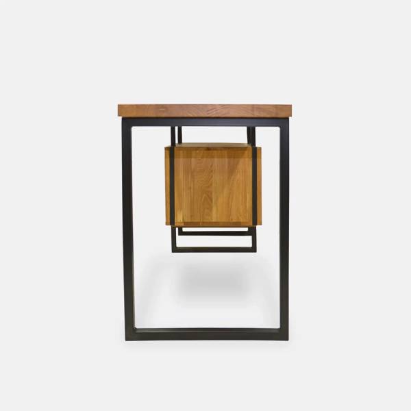 Schreibtisch aus Eichenholz Büro HUGON Braun - Eiche - 140 x 75 x 60 cm