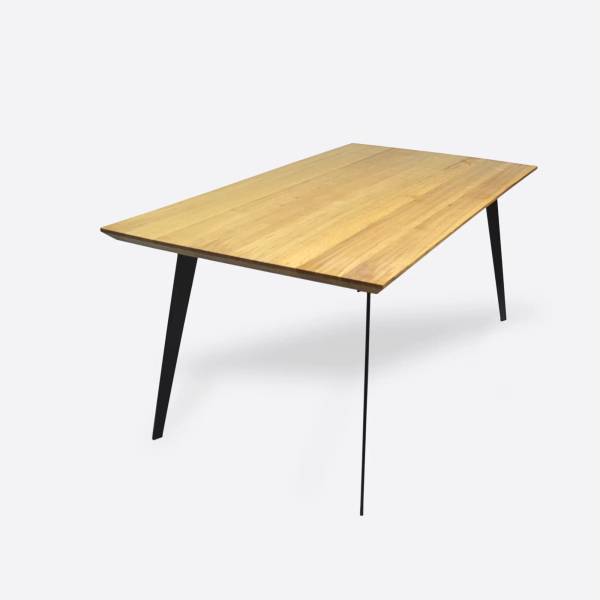 Massiver Tisch mit Metallbeinen VITA II 215 x 100 cm