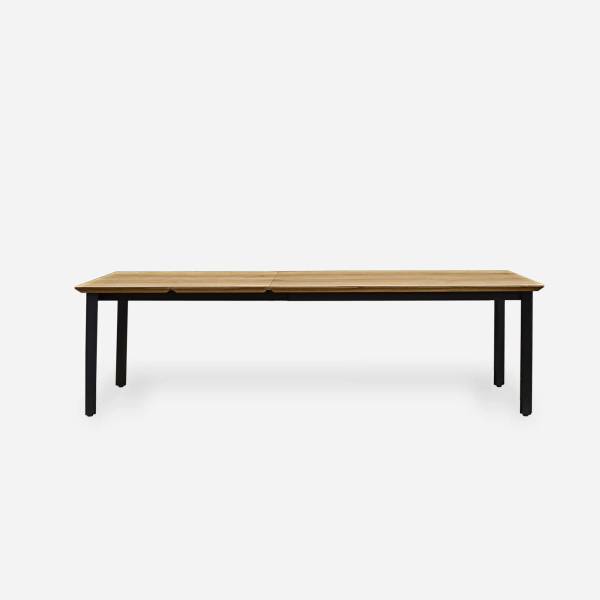 Ausziehbarer mit Eichenholzplatte ATTON Breite: 160 cm