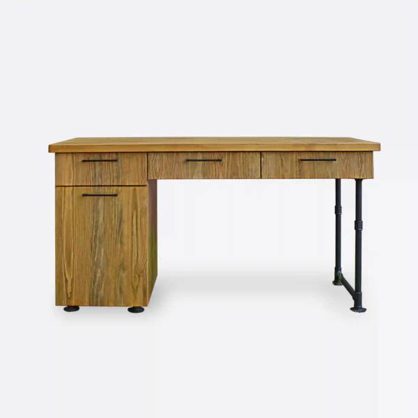 Loft-Schreibtisch aus Kiefernholz DENAR Kiefer - 140 x 76 x 60 cm