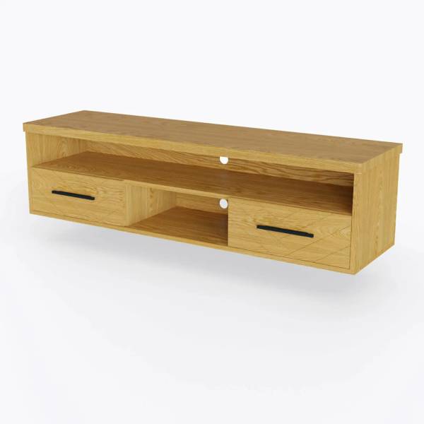 TV-Wand aus Eiche zum Wohnzimmer CARIN Braun - Eiche - 170 x 45 x 45 cm
