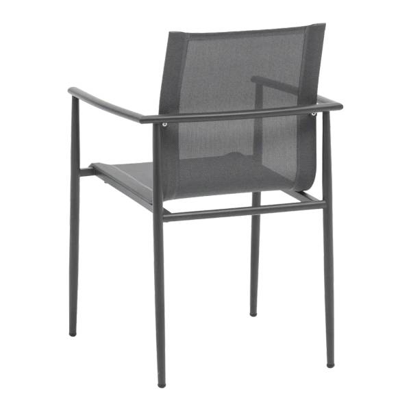 Gartenstuhl Monza Grau - Textil - 57 x 86 x 56 cm