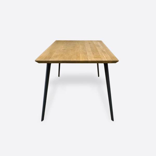 Massiver Tisch mit Metallbeinen VITA II 215 x 100 cm
