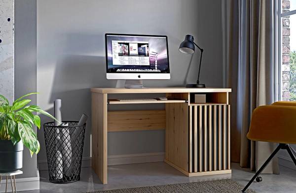 Schreibtisch CALI C-19 Braun - Holzwerkstoff - 120 x 78 x 60 cm