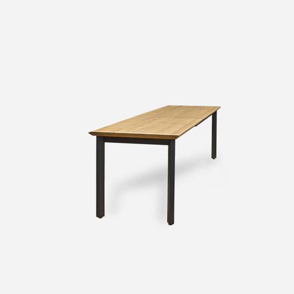 Ausziehbarer mit Eichenholzplatte ATTON Breite: 160 cm