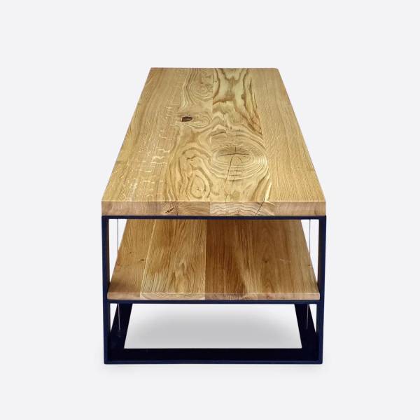 Wohnzimmertisch aus Massivholz IBSEN Braun - Eiche - 100 x 45 x 50 cm