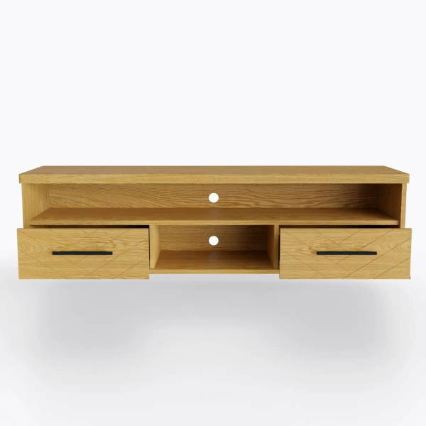 TV-Wand aus Eiche zum Wohnzimmer CARIN Braun - Eiche - 170 x 45 x 45 cm
