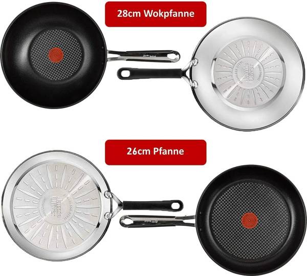 Pfannenset J90931 4-tlg Silber - Metall
