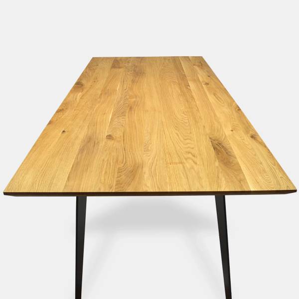 Massiver Tisch mit Metallbeinen VITA II 215 x 100 cm