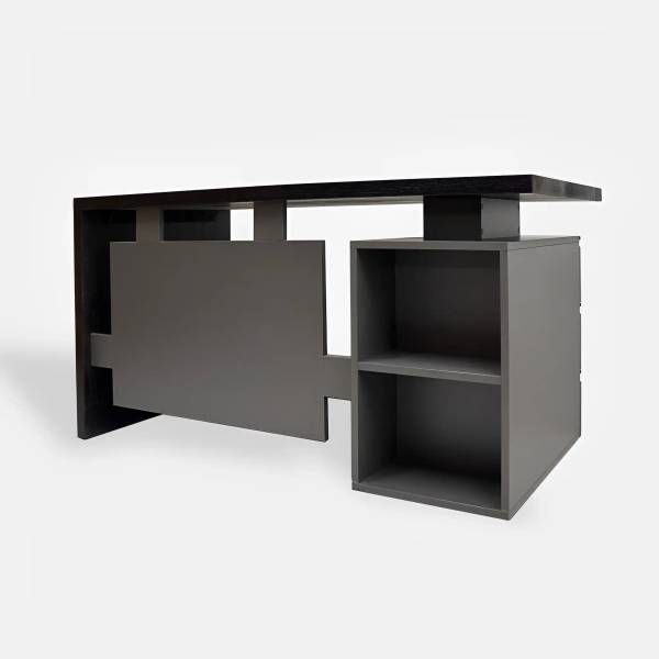 Schreibtisch mit Schubladen BOSS Braun - Eiche - 140 x 75 x 70 cm