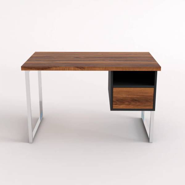 Schreibtisch mit Schubladen NESCA II Braun - Eiche - 120 x 75 x 70 cm