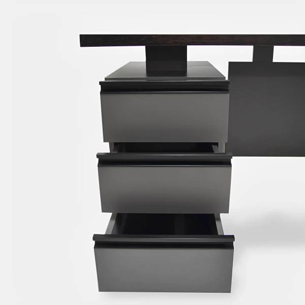 Schreibtisch mit Schubladen BOSS Braun - Eiche - 140 x 75 x 70 cm