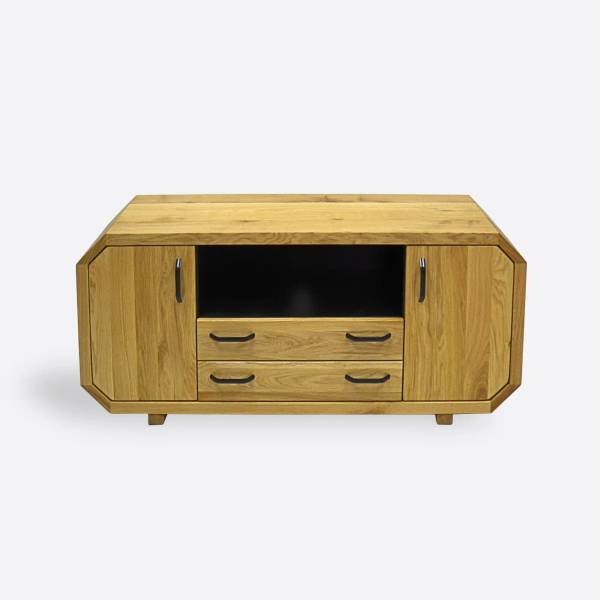 TV-Schrank mit Schubladen OMNIS II Braun - Eiche - 145 x 65 x 40 cm