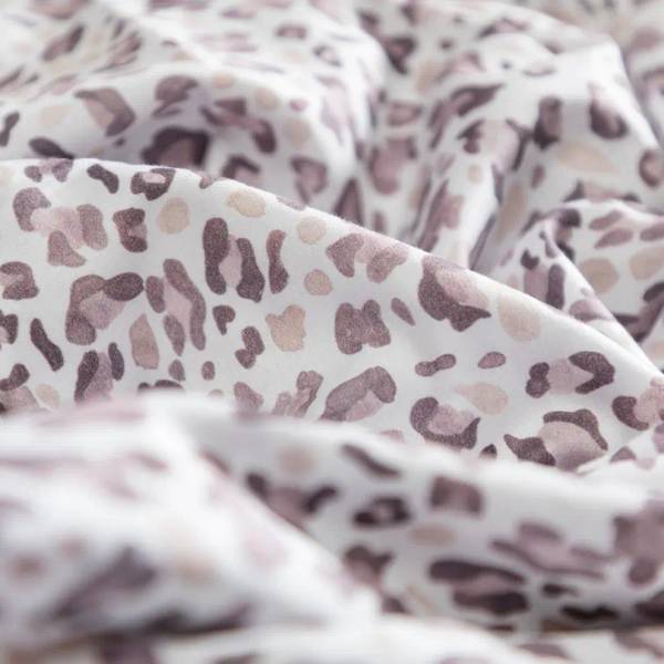 Housse de duvet Lofoten Mauve - Blanc - Textile - 240 x 1 x 240 cm