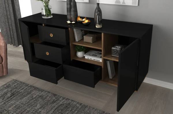 Kommode Harmoni Schwarz