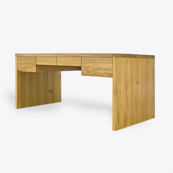 Schreibtisch aus Eichenholz DAVOS Braun - Eiche - 170 x 75 x 75 cm