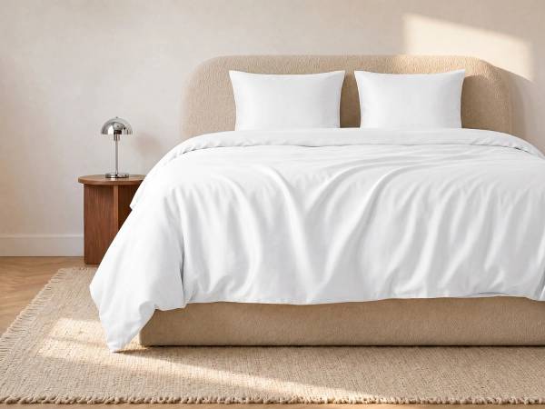 Bettwäsche TALORA Weiß - Textil - 240 x 1 x 220 cm