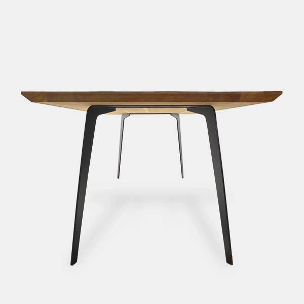 Massiver Tisch mit Metallbeinen VITA II 215 x 100 cm