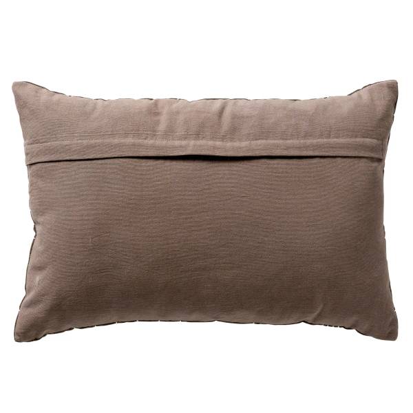 Dekokissen Selah Grau - Strukturstoff - 40 x 60 x 10 cm
