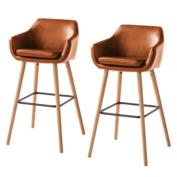 Barhocker mit Lederbezug LederBarhocker bestellen home24