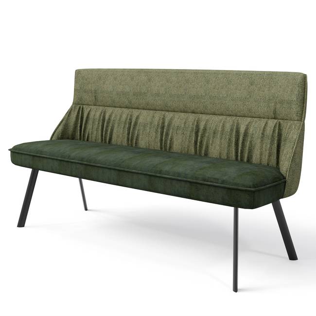 Küchensofa Avenal 180 x 88 x 63cm Grün/Dunkelgrün