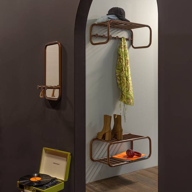 Spiegel 35 x 60 x 11cm Braun/Braun Stahl, pulverbeschichtet 35 x 60 x 11cm