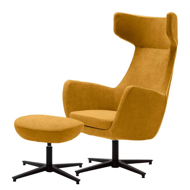 Loungesessel LUZO Gelb Microfaser Wiam 76 x 117 x 74cm