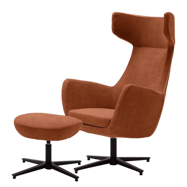 Loungesessel LUZO Braun Microfaser Wiam 76 x 117 x 74cm