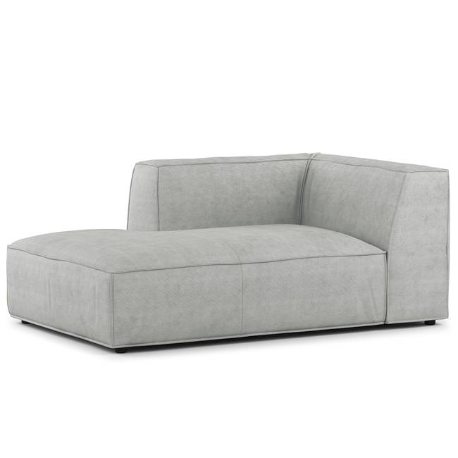 Sofaelement Chaiselongue Grau Cordstoff Snor 107 x 70 x 164cm Ausrichtung links Modern