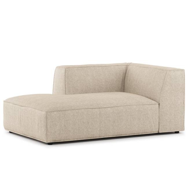 Sofaelement Chaiselongue Beige Webstoff Saia 107 x 70 x 164cm Ausrichtung links Modern