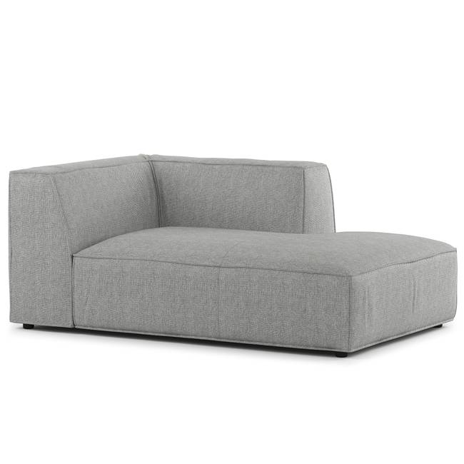 Sofaelement Chaiselongue Grau Webstoff Saia 107 x 70 x 164cm Ausrichtung rechts Modern